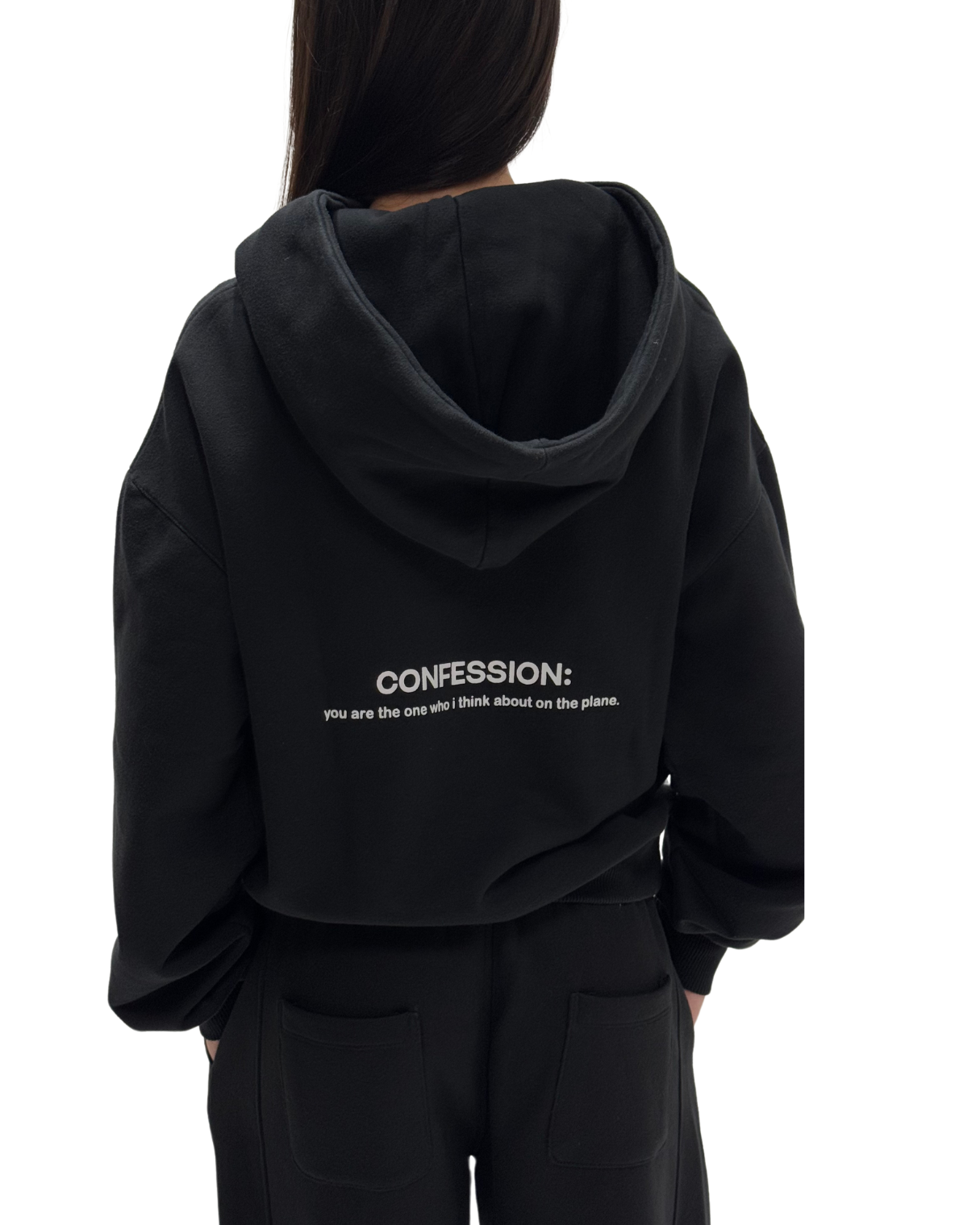 MOLETOM PLANE THOUGHTS PRETO