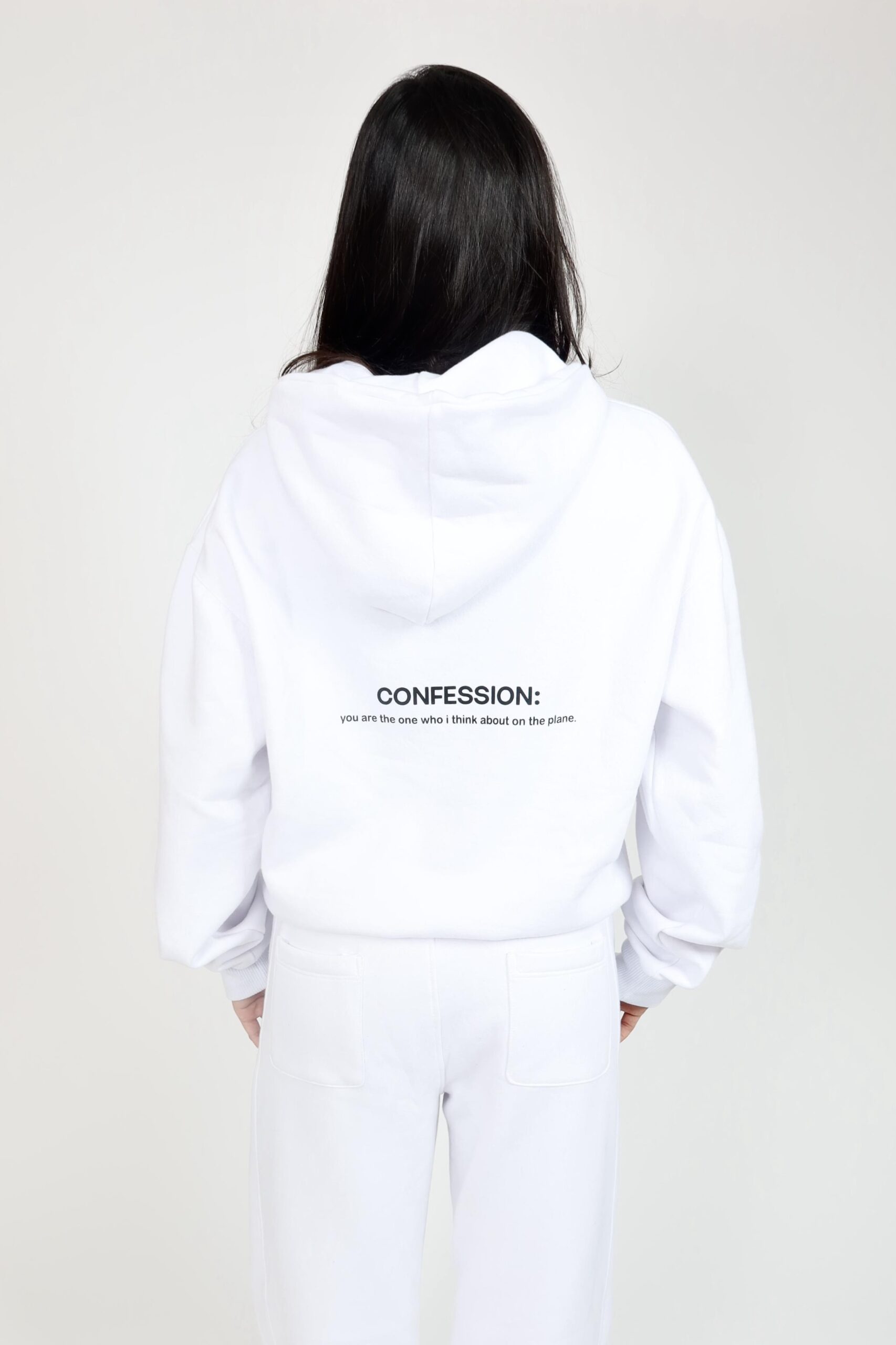 MOLETOM PLANE THOUGHTS BRANCO