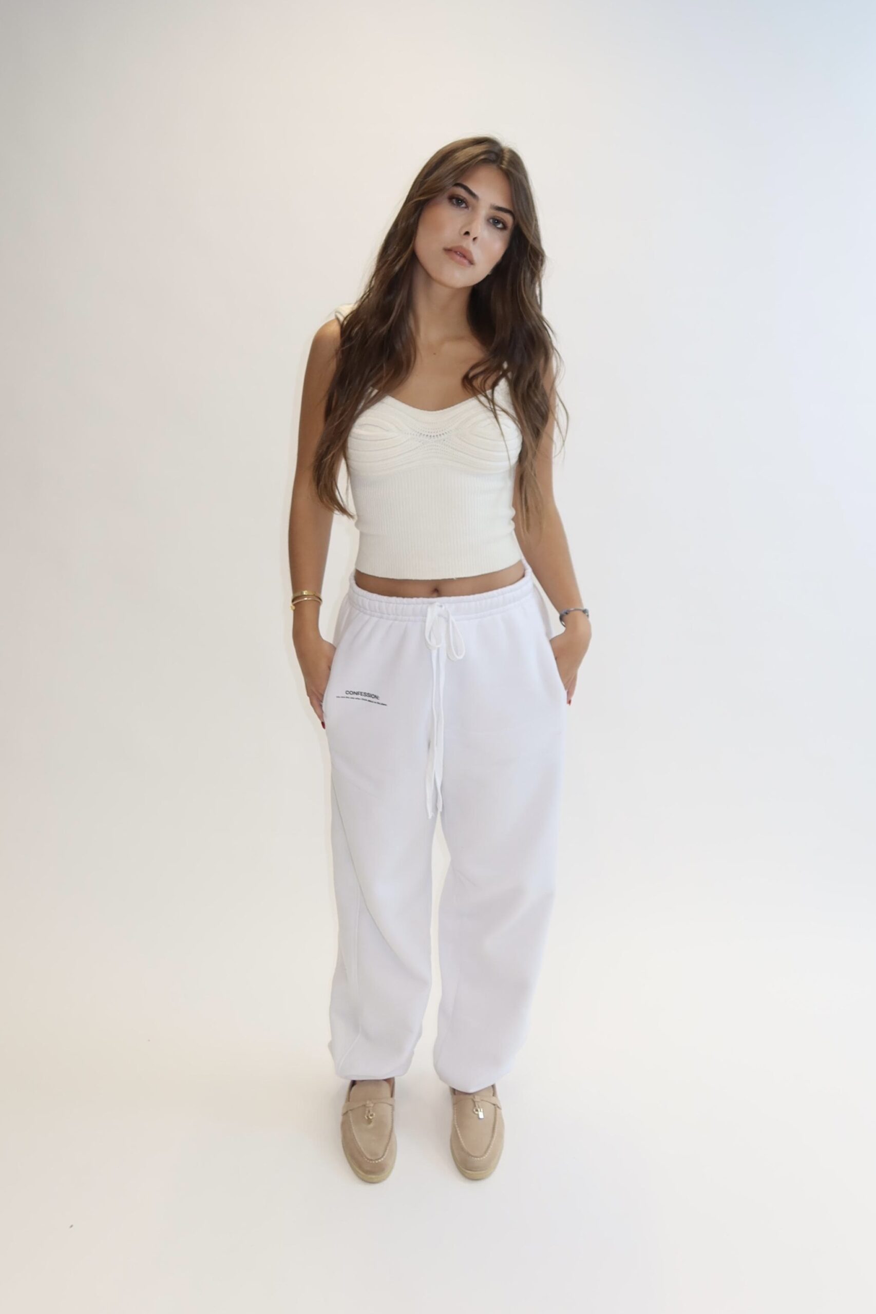 CALÇA PLANE THOUGHTS BRANCA