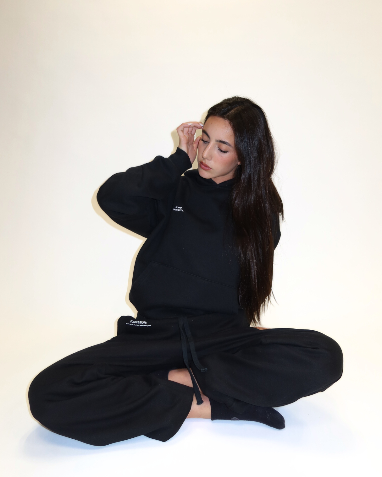 MOLETOM PLANE THOUGHTS PRETO - Image 7