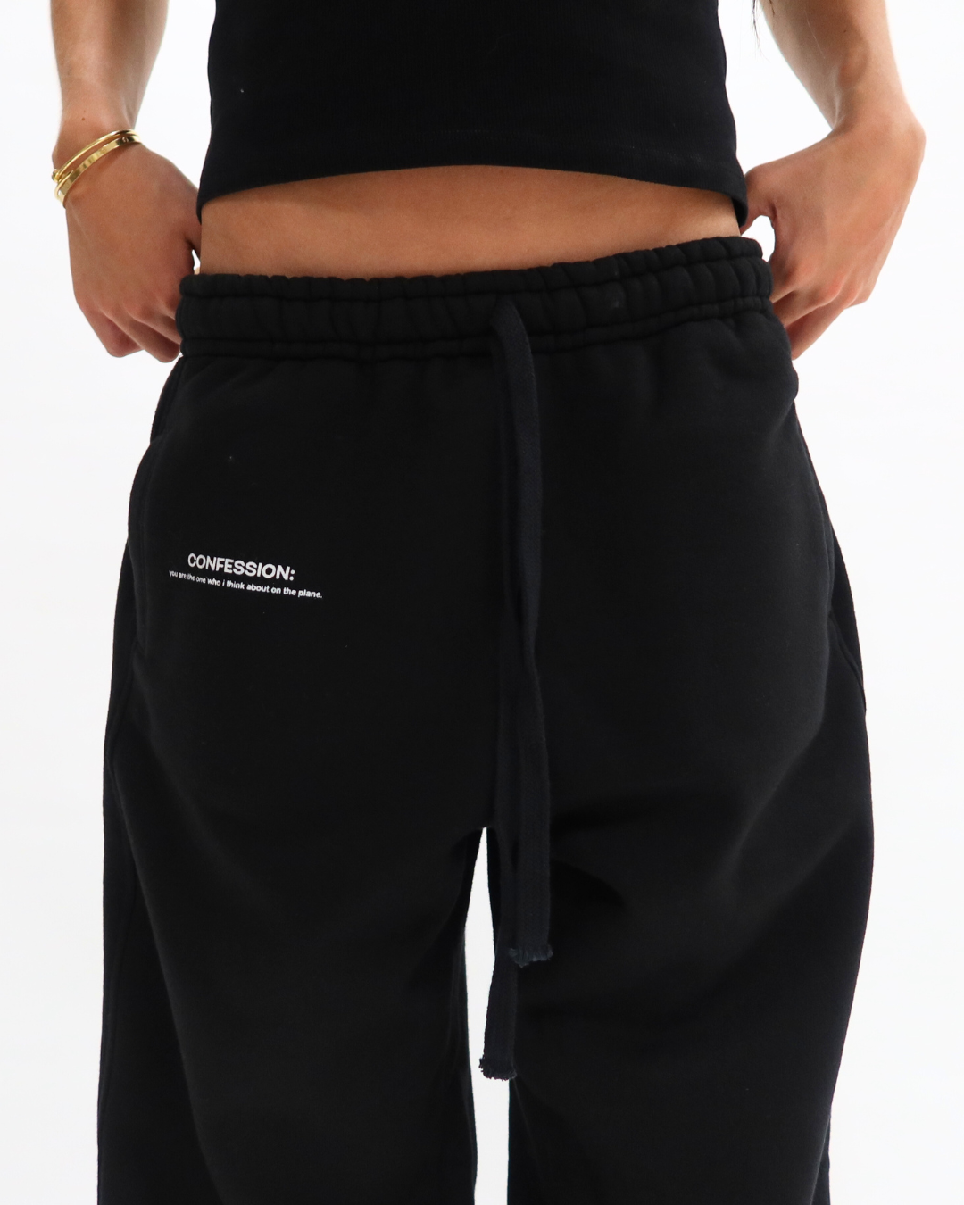 CALÇA PLANE THOUGHTS PRETA