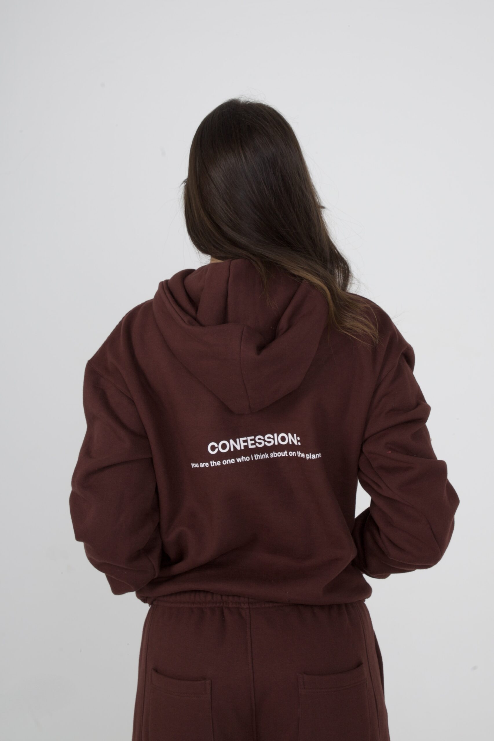 MOLETOM PLANE THOUGHTS MARROM