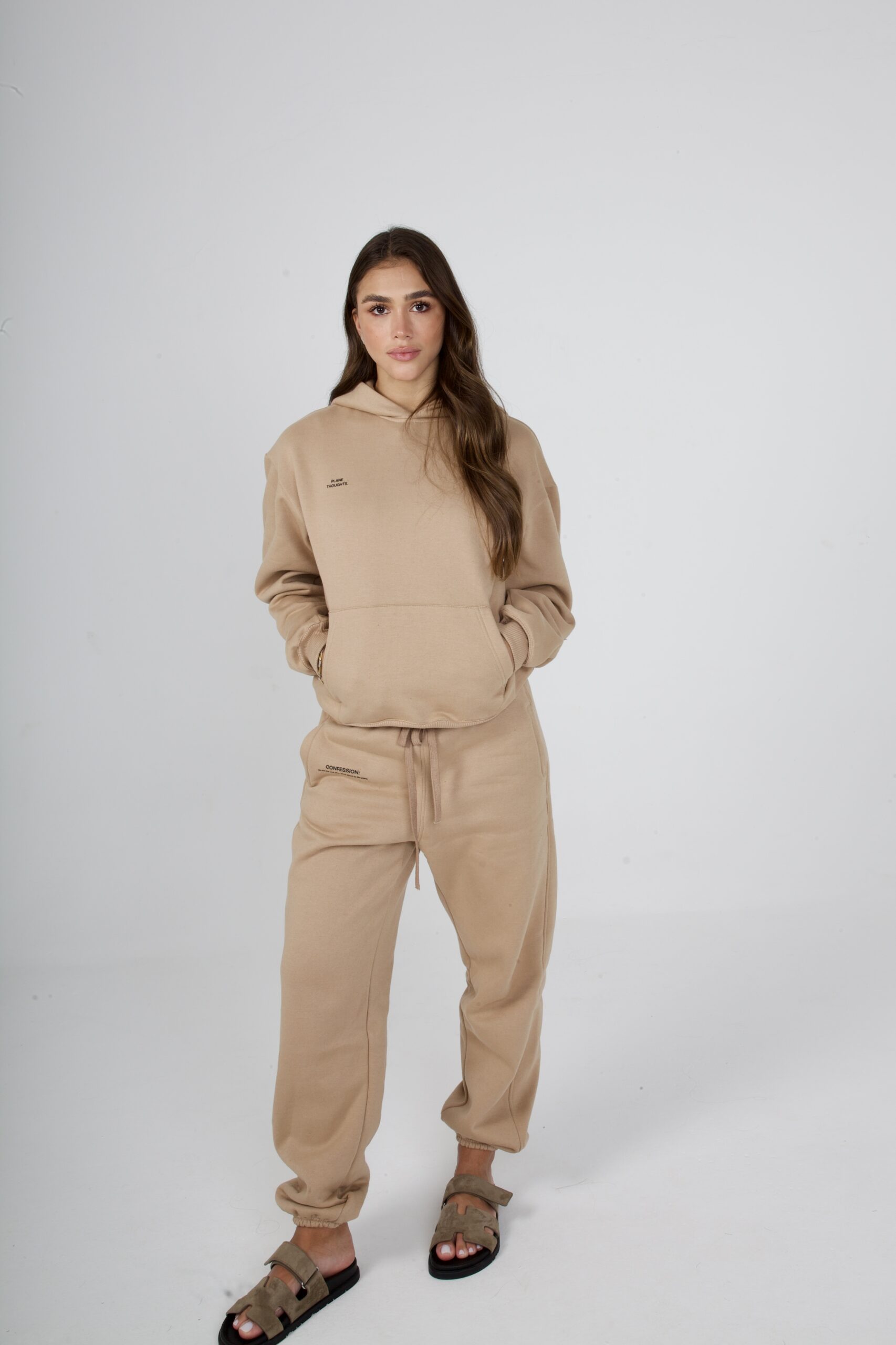 MOLETOM PLANE THOUGHTS BEGE - Image 2