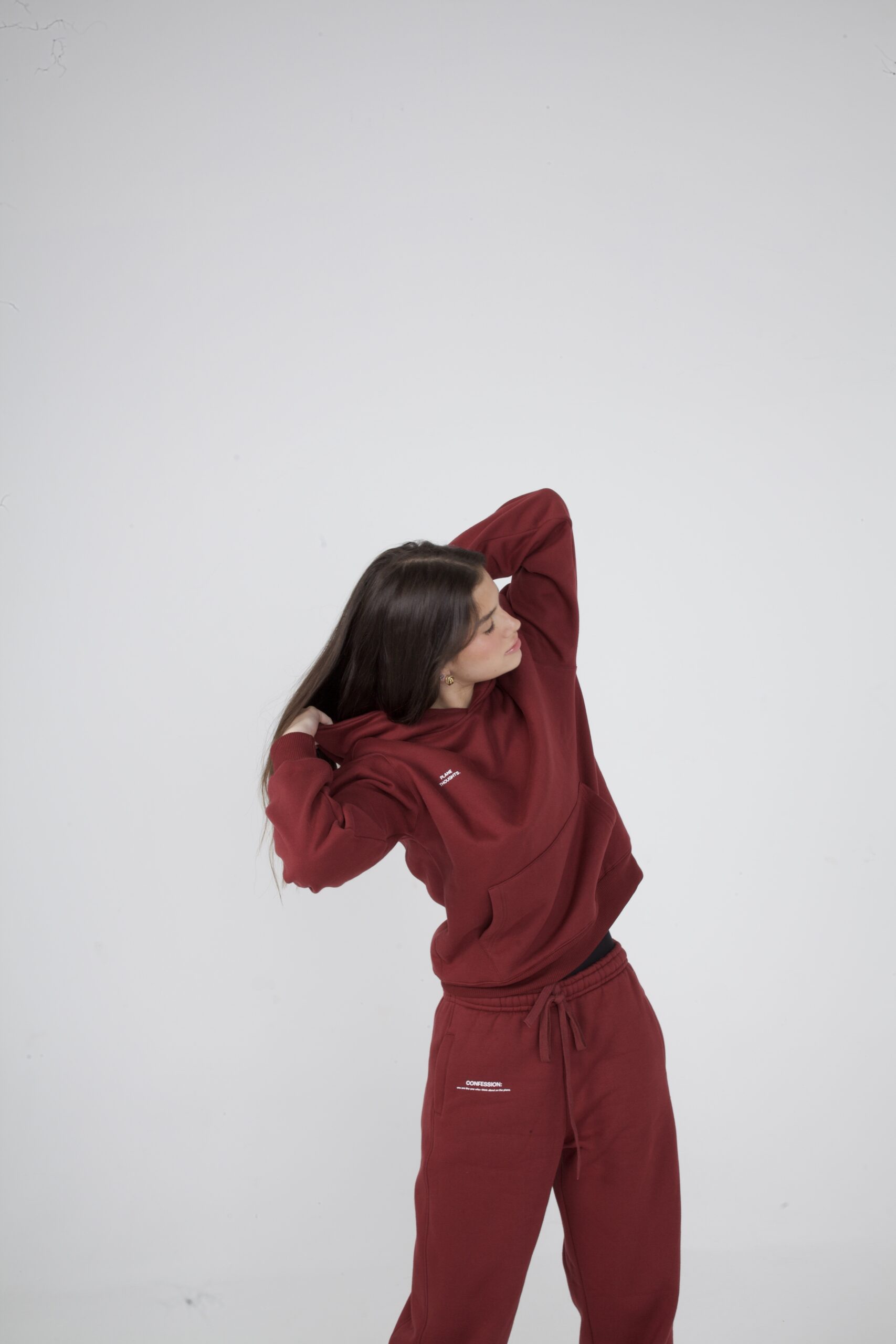 MOLETOM PLANE THOUGHTS VINHO - Image 5